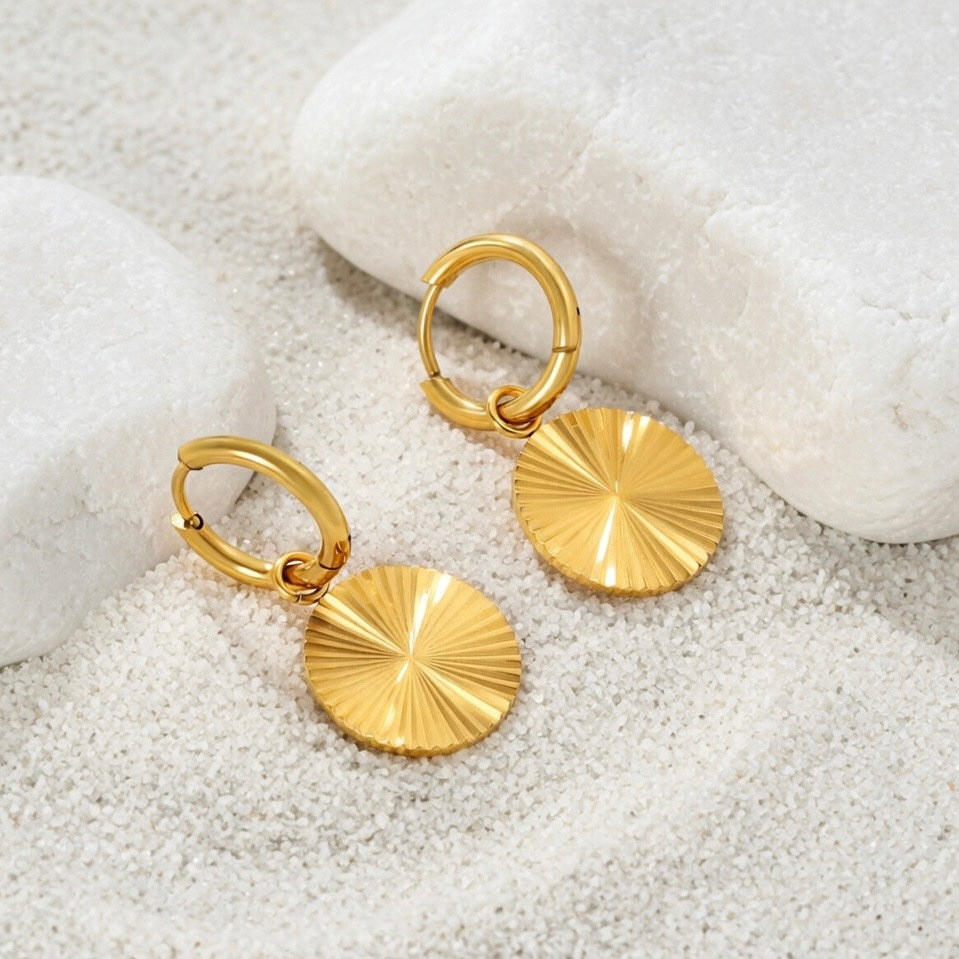 Solana ~ Hoop Dangle Earrings