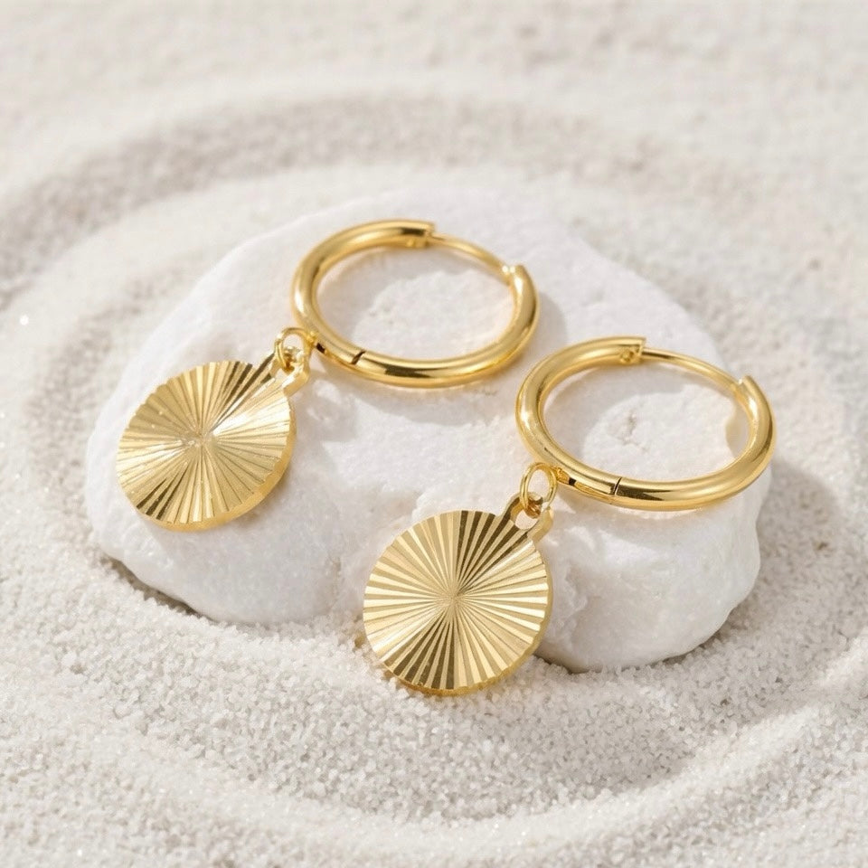 Solana ~ Hoop Dangle Earrings