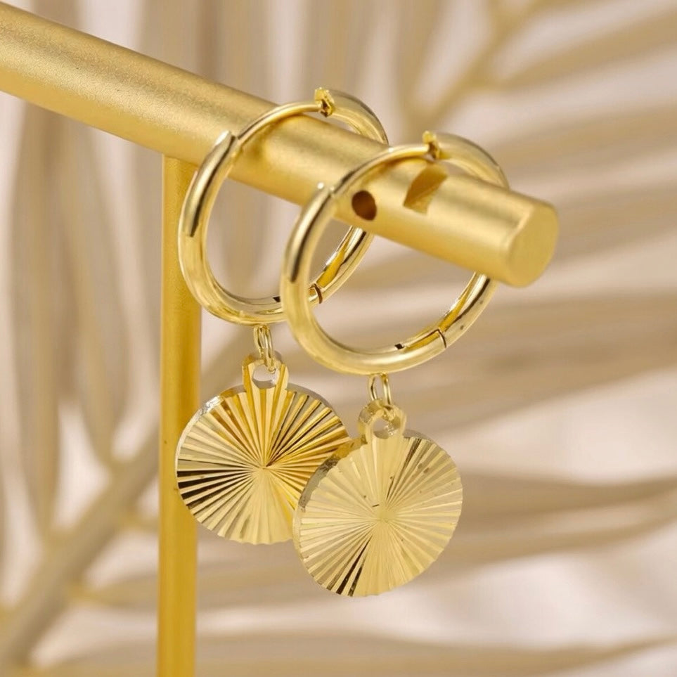 Solana ~ Hoop Dangle Earrings