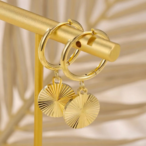 Solana ~ Hoop Dangle Earrings