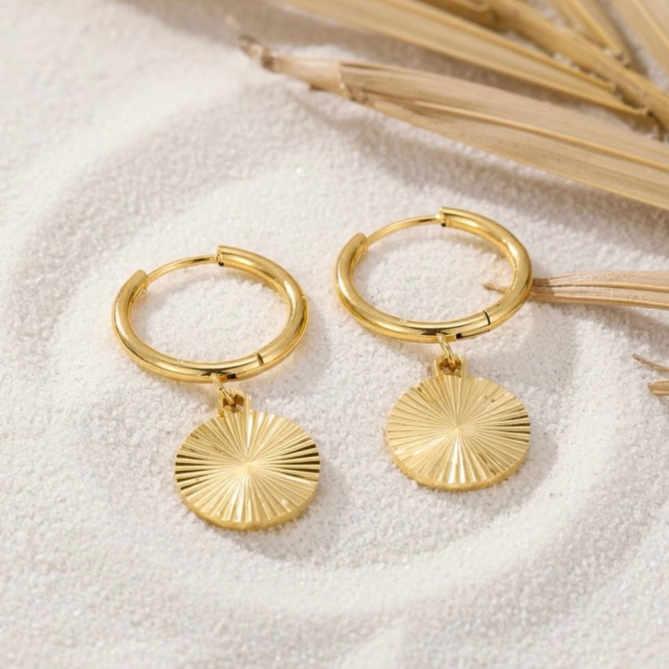 Solana ~ Hoop Dangle Earrings