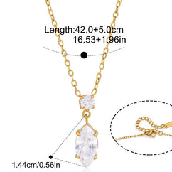 Amara Marquise Crystal Pendant Necklace