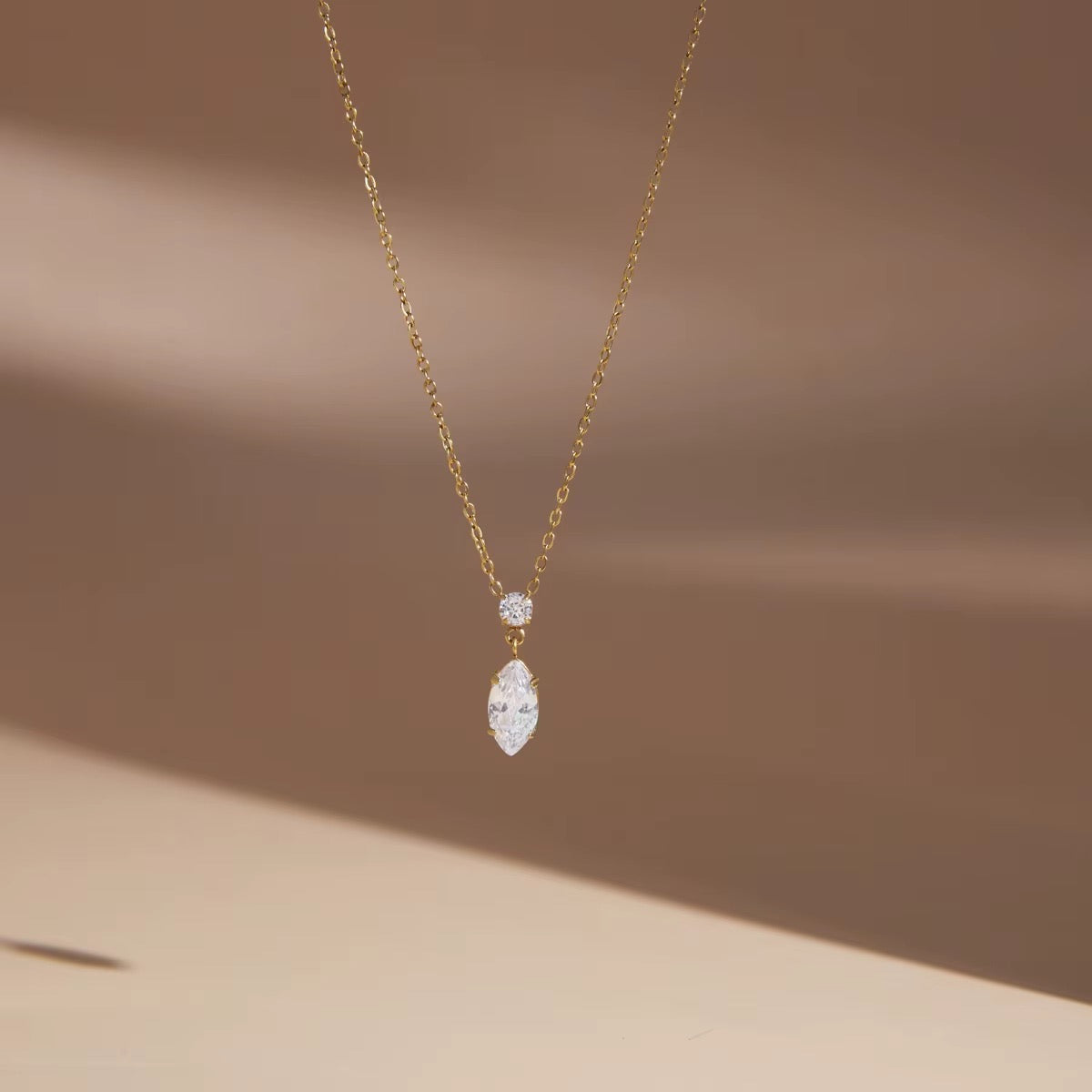 Amara Marquise Crystal Pendant Necklace