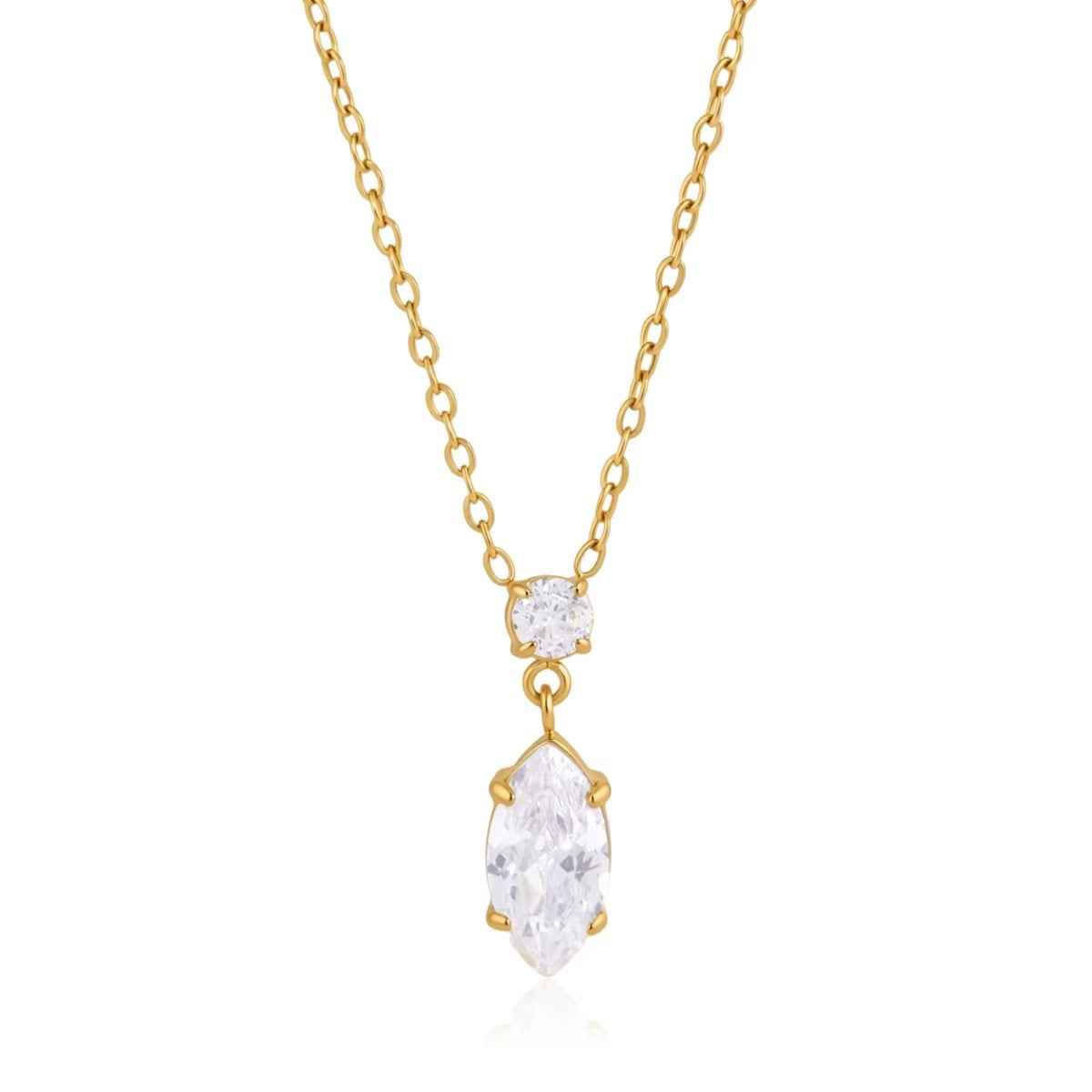 Amara Marquise Crystal Pendant Necklace