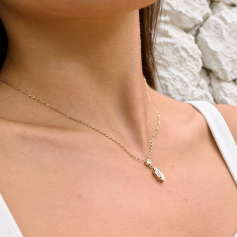 Amara Marquise Crystal Pendant Necklace
