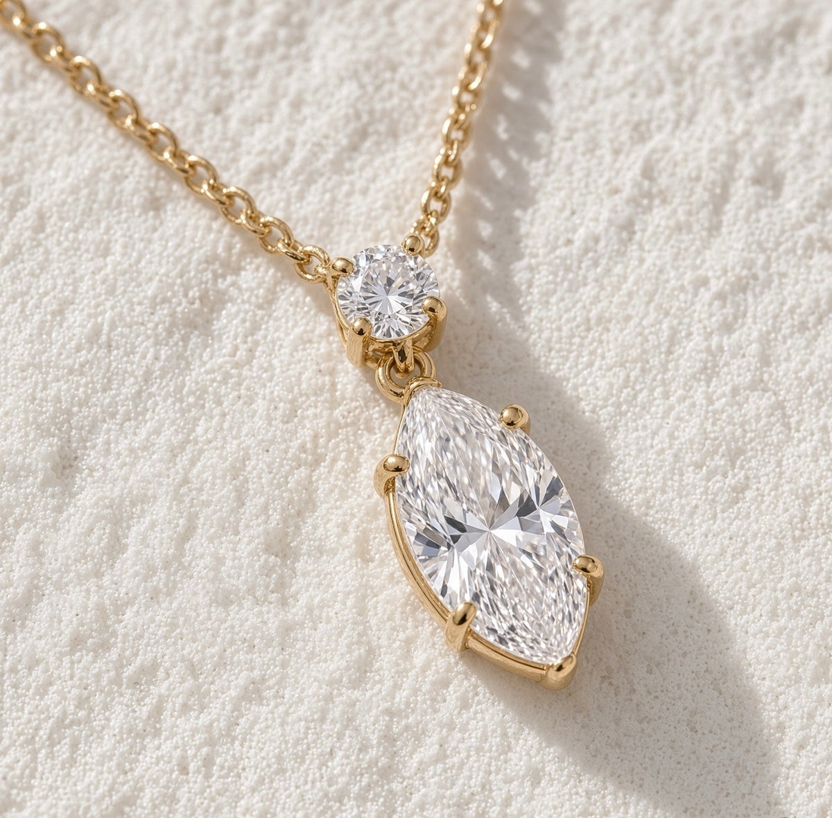 Amara Marquise Crystal Pendant Necklace