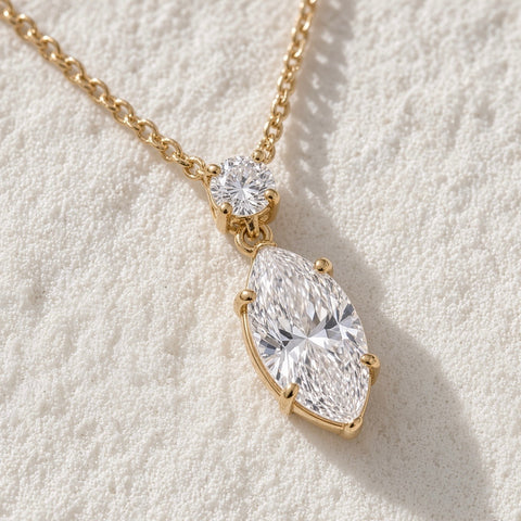 Amara Marquise Crystal Pendant Necklace