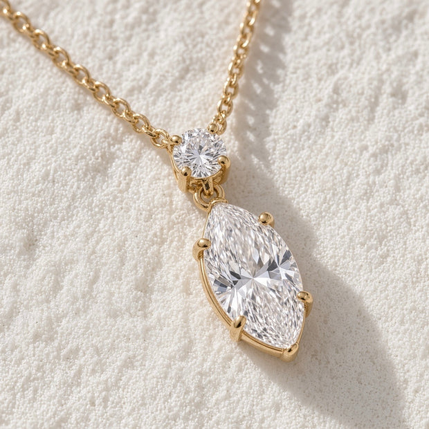 Amara Marquise Crystal Pendant Necklace