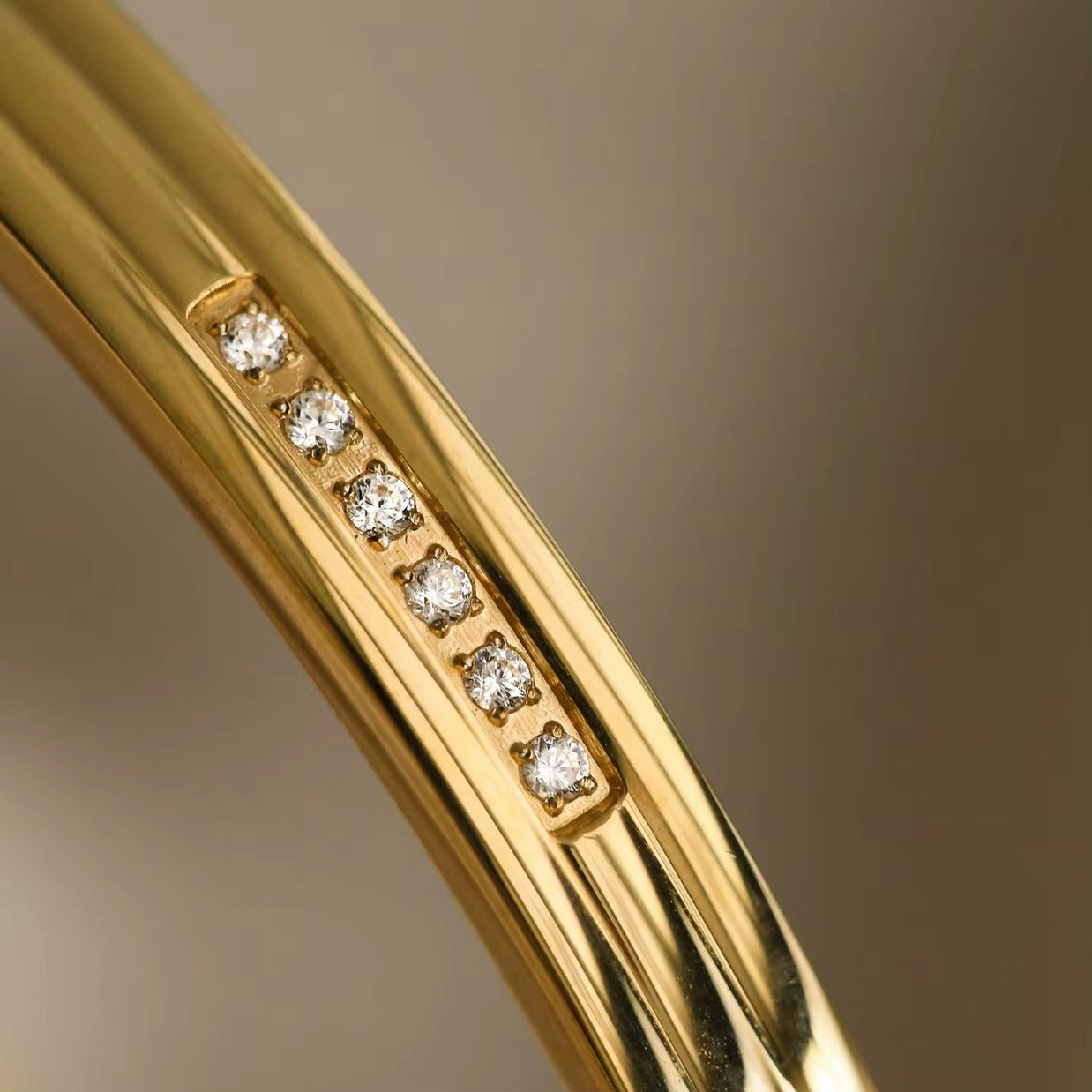 Maya ~ Gold CZ bangle image 2