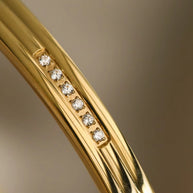 Maya ~ Gold CZ bangle image 2