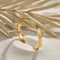 Maya ~ Gold CZ bangle image 1