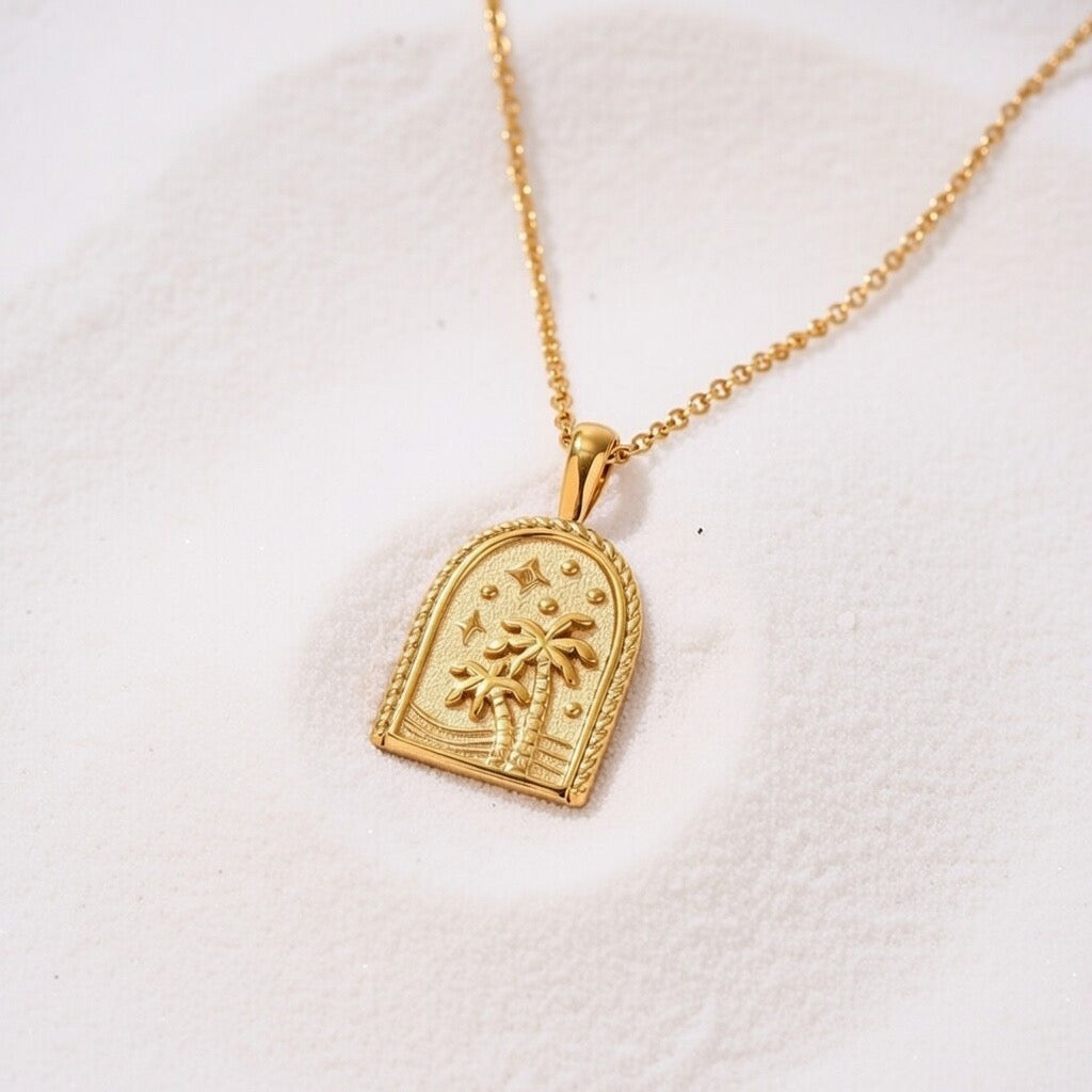 Emmie ~ Boho palm necklace image 4