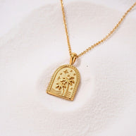 Emmie ~ Boho palm necklace image 4