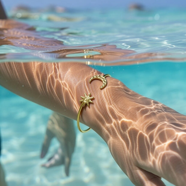 Luna ~ Sun and Moon bangle image 1