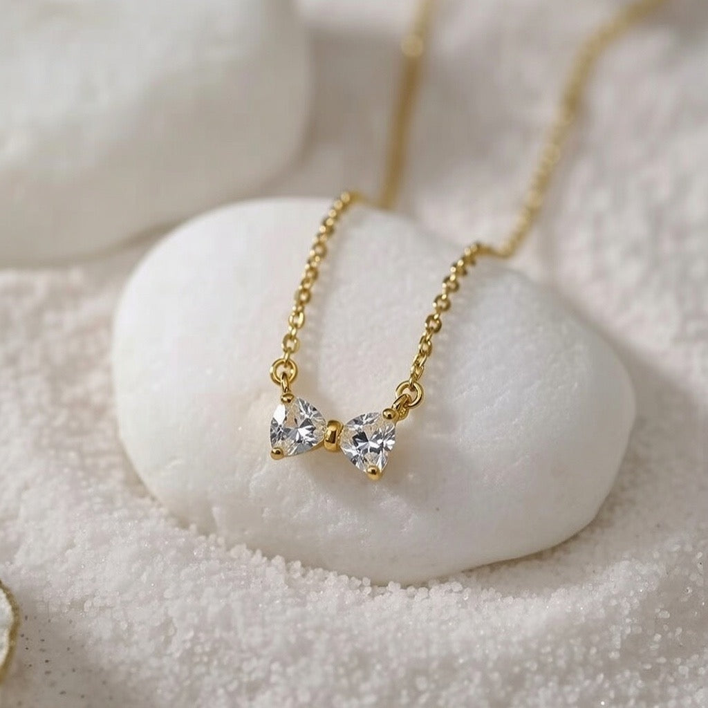 Minnie ~ Dainty Bow necklace image 2