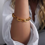 Stacey ~  Square link bracelet image 2