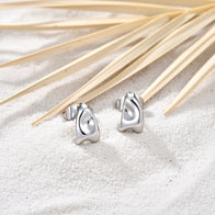 Brielle ~ Silver dainty earrings image 2