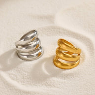 Ava ~ Silver statement Ring image 4