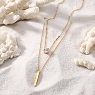 Amara ~ double chain necklace image 3