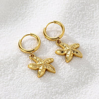 Addy ~ Huggie starfish earrings image 2