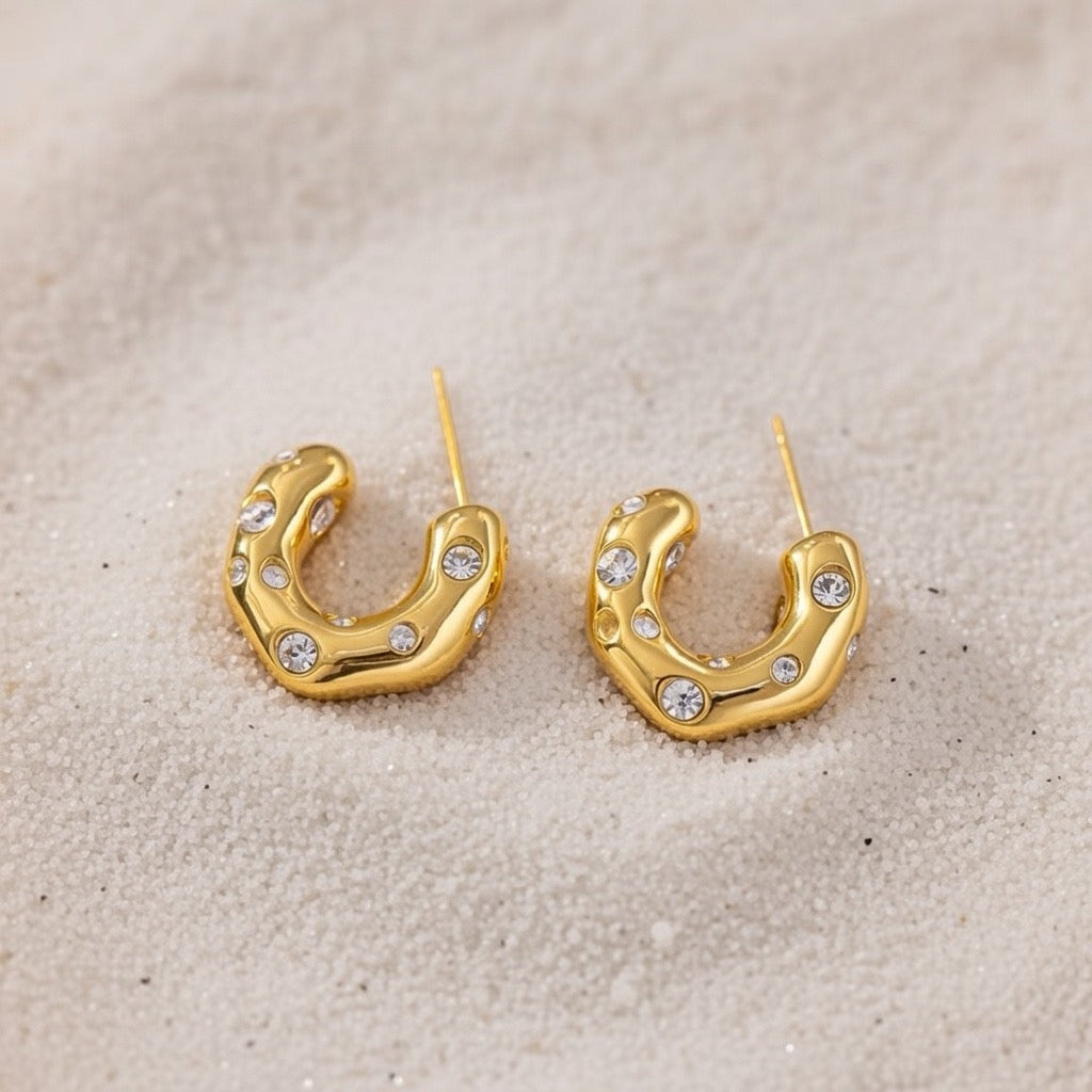 Jayde ~ Half hoop earrings image 2