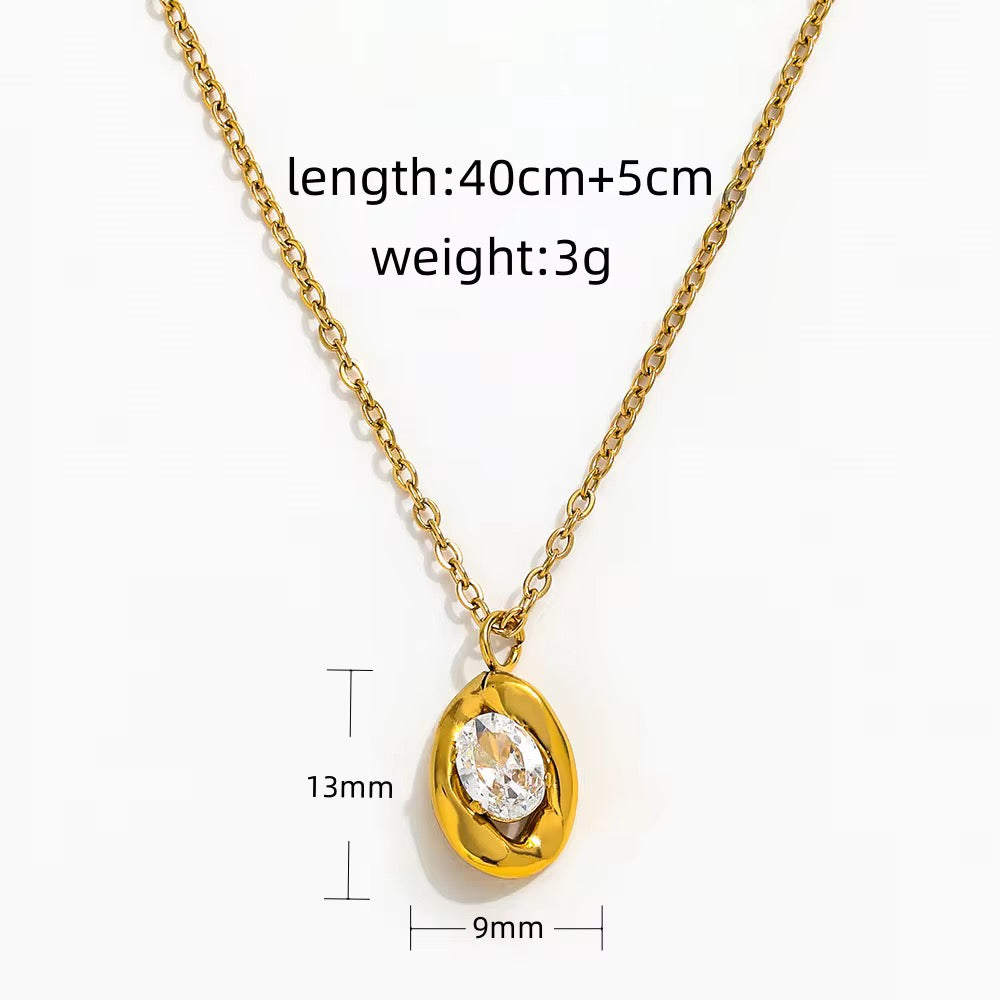 Olivia ~ CZ Pendant necklace image 9