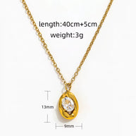 Olivia ~ CZ Pendant necklace image 9