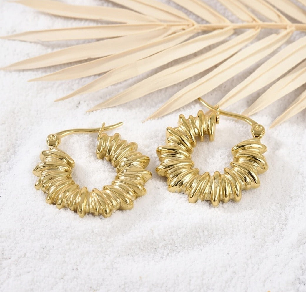 Ivy ~ Textured hoops image 2