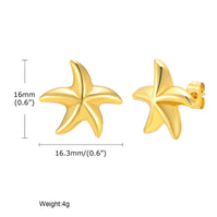 Lottie ~ small starfish earrings image 3