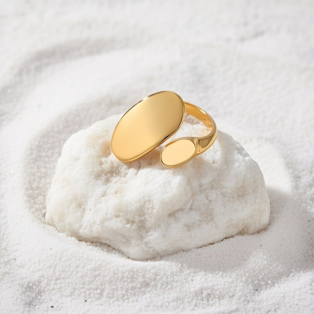Dotti ~ Gold Abstract ring image 5