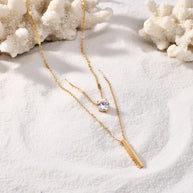 Amara ~ double chain necklace image 4