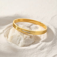 Maya ~ Gold CZ bangle image 4