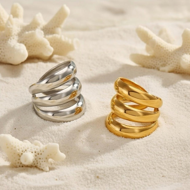 Ava ~ Silver statement Ring image 1