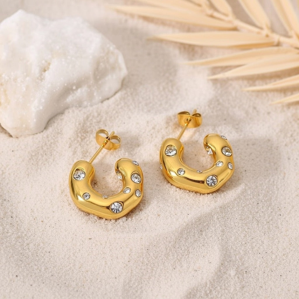 Jayde ~ Half hoop earrings image 4