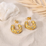 Jayde ~ Half hoop earrings image 4