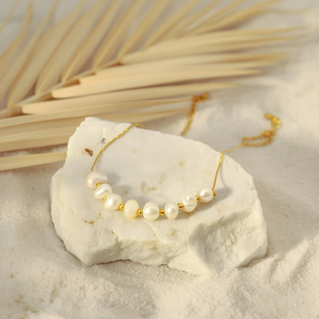 Diora ~ Dainty Freshwater pearl bracelet image 3