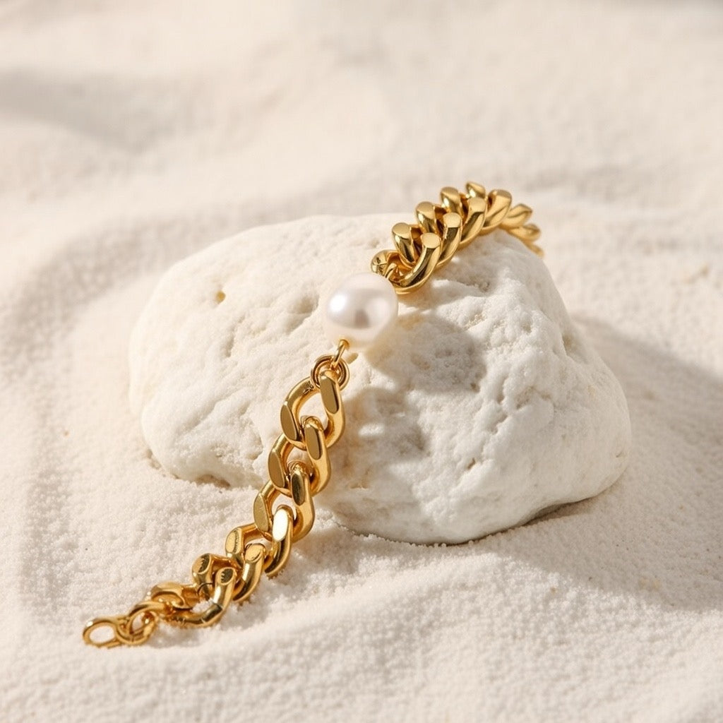 Ava ~ chunky Freshwater Pearl bracelet image 5