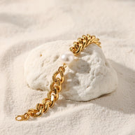 Ava ~ chunky Freshwater Pearl bracelet image 5