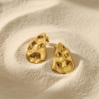 Erin ~ Statement hammered earrings image 2