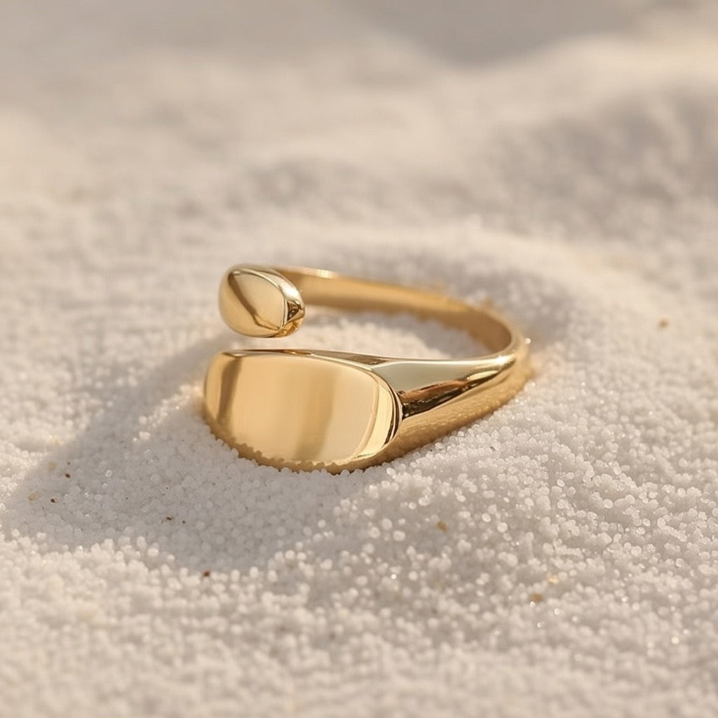 Dotti ~ Gold Abstract ring image 0