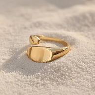 Dotti ~ Gold Abstract ring image 0