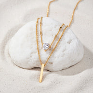 Amara ~ double chain necklace image 1
