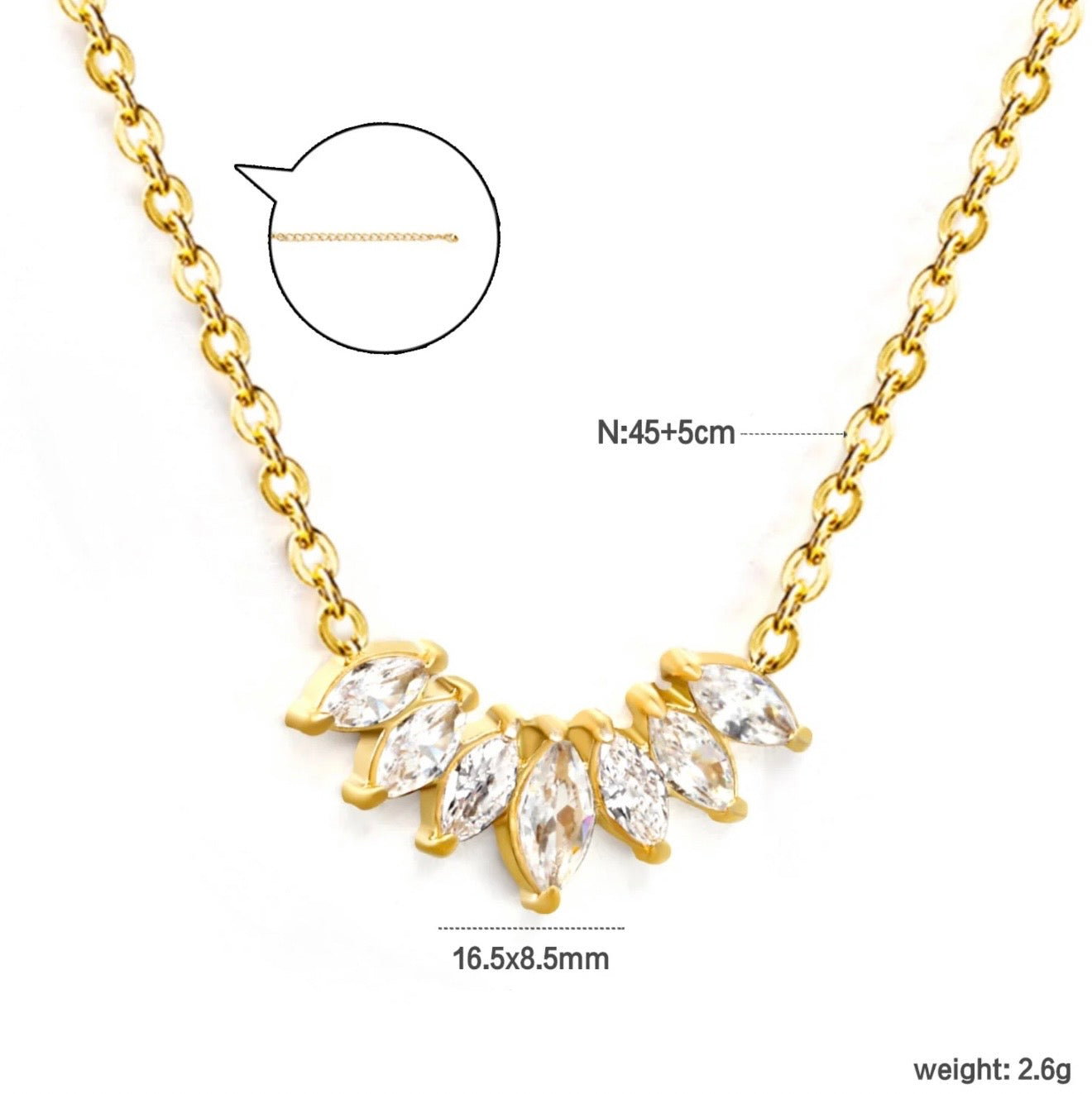 Daphne ~ CZ necklace image 7