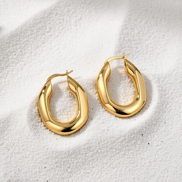 Frankie ~  Oval hoops image 1