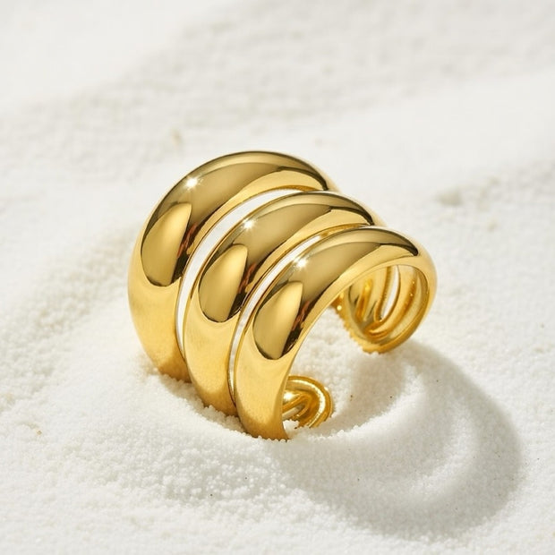 Ava ~ Gold Statement Ring image 1