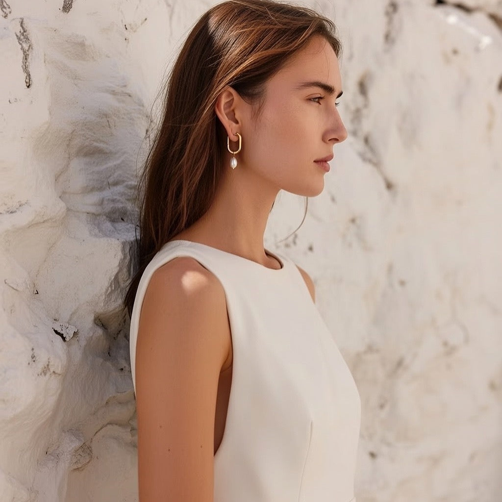 Winnie ~ Freshwater pearl earrings image 0