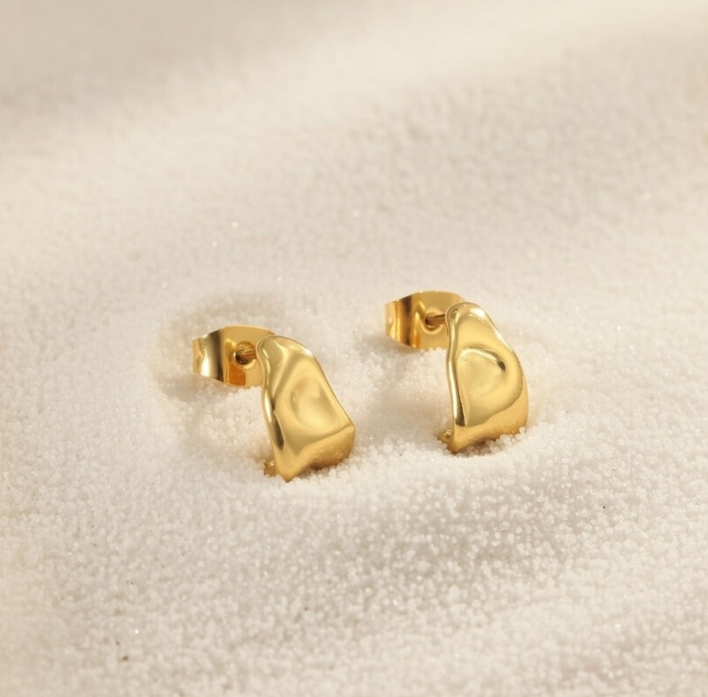 Brielle ~ Gold dainty earrings image 2
