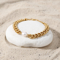Ava ~ chunky Freshwater Pearl bracelet image 4