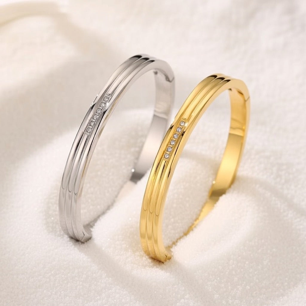 Maya ~ Gold CZ bangle image 5