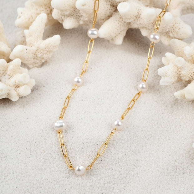 Valli ~ Freshwater pearl necklace image 1